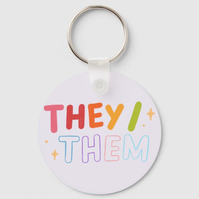 Llavero Ellas/Them Keychain (Anverso)