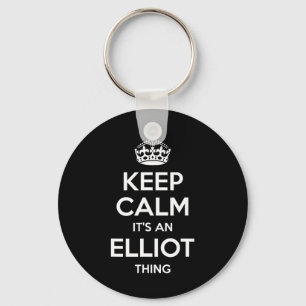 Llavero Elliot Gift Name Keep Calm Funny Personalized Chis