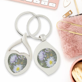 Llavero Ellis Rowan Blue Water Lily Vintage Flowers