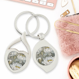 Llavero Ellis Rowan White Water Lily Vintage Flowers