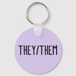 Llavero Ellos/Ellos Claves Neutrales De Pronouns De Género