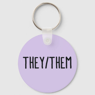 Llavero Ellos/Ellos Claves Neutrales De Pronouns De Género