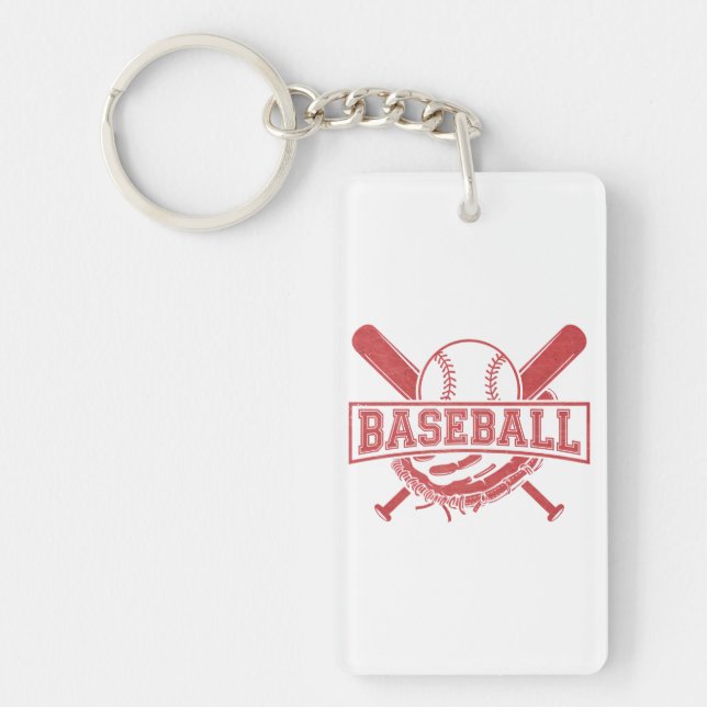 Llavero Emblema clásico de béisbol (Frente)