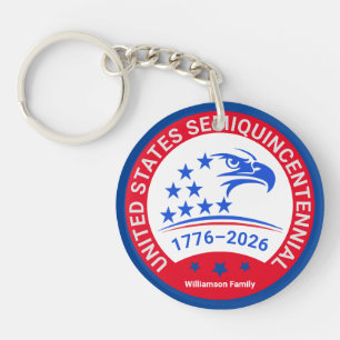 Llavero Emblema de Águila 1776–2026 • Recuerdo Personaliza