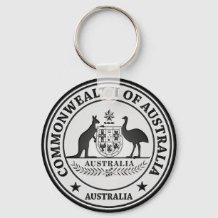 Llavero Emblema de Australia redonda