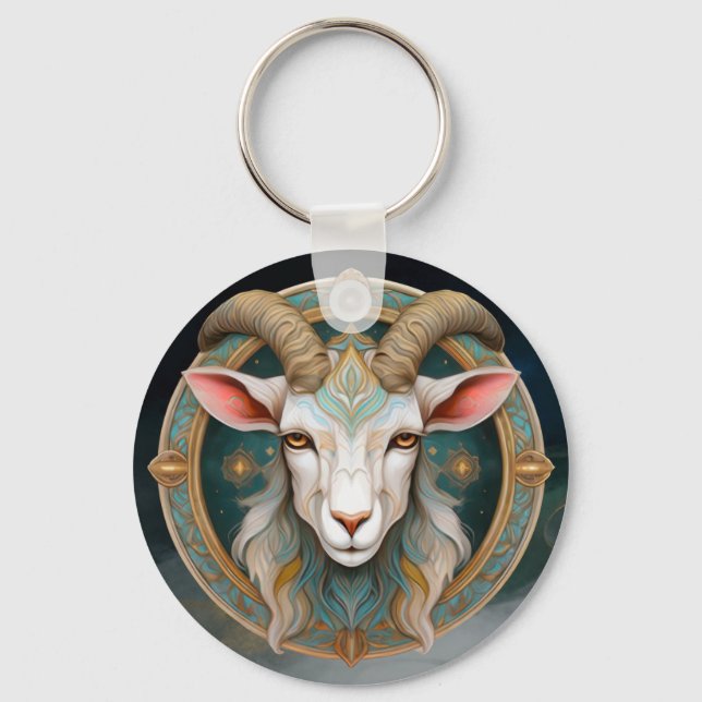 Llavero Emblema de Cabra Fantasía RPG Grimmloch (Anverso)