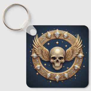 Llavero Emblema de calavera para decoración gótica 