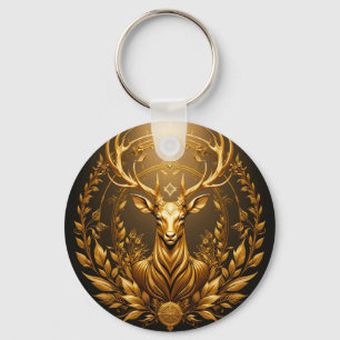 Llavero Emblema de Ciervo Dorado