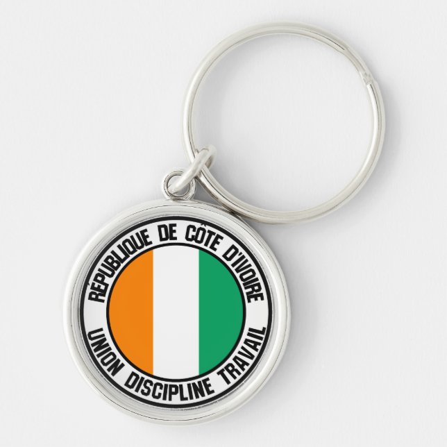 Llavero Emblema de Costa de Marfil (Frente)