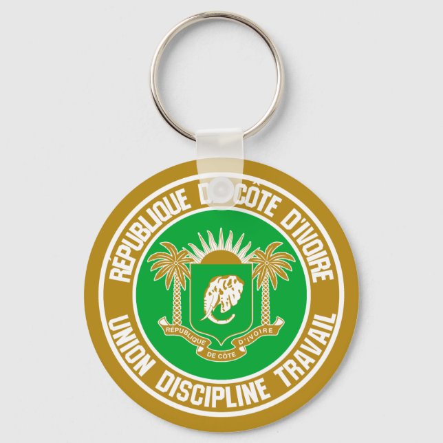 Llavero Emblema de Costa de Marfil (Anverso)