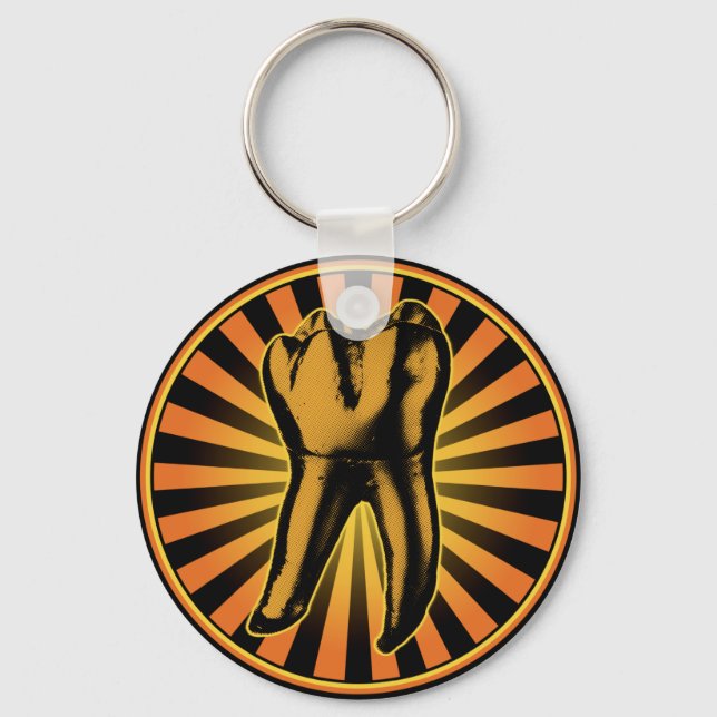 Llavero Emblema de dientes gráficos (Anverso)