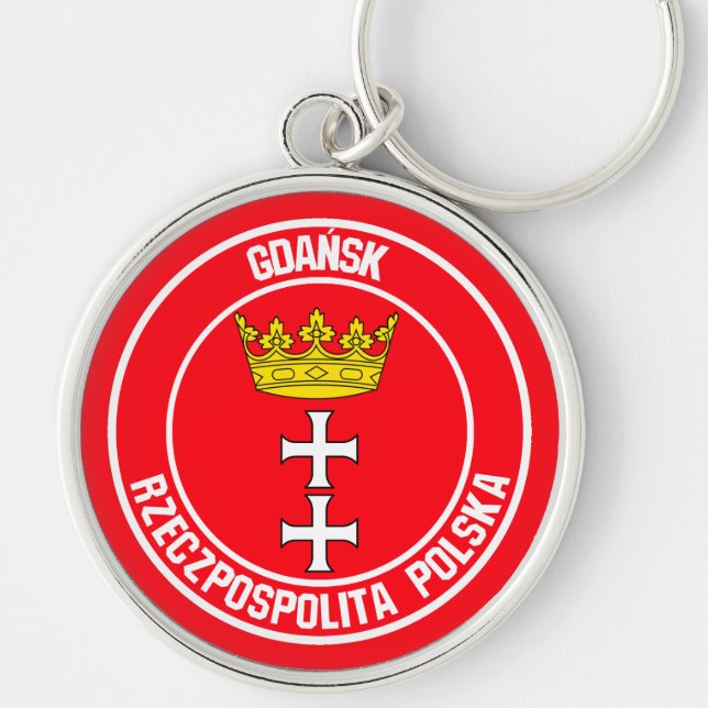 Llavero Emblema de Gdansk Round (Frente)