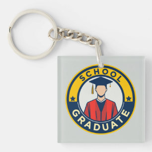Llavero Emblema de graduación escolar