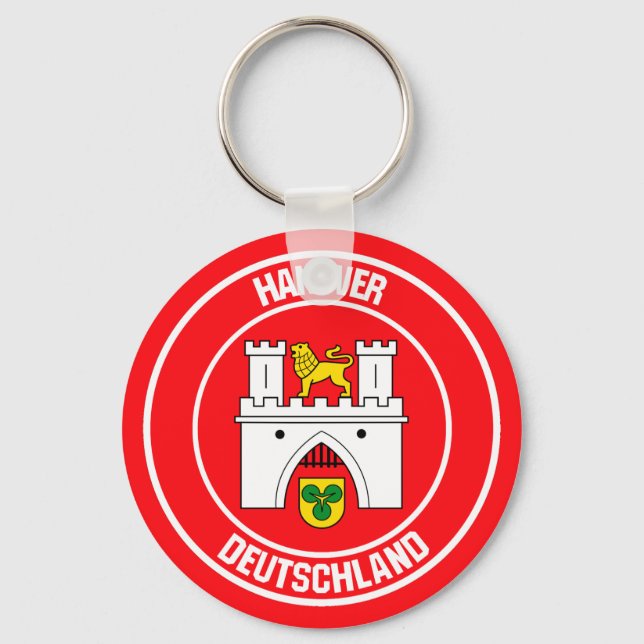 Llavero Emblema de Hanover Round (Anverso)