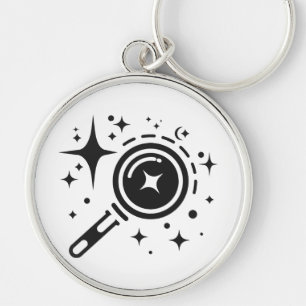 Llavero emblema de IA Estrellas de Sparkle, faro de la era