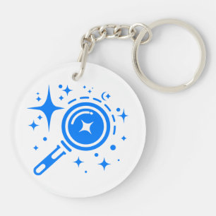 Llavero Emblema de IA Estrellas de Twinkle, faro de la era