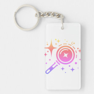 Llavero Emblema de IA Estrellas de Twinkle, faro de la era