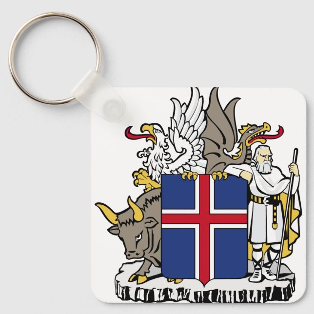 Llavero emblema de islandia (Anverso)