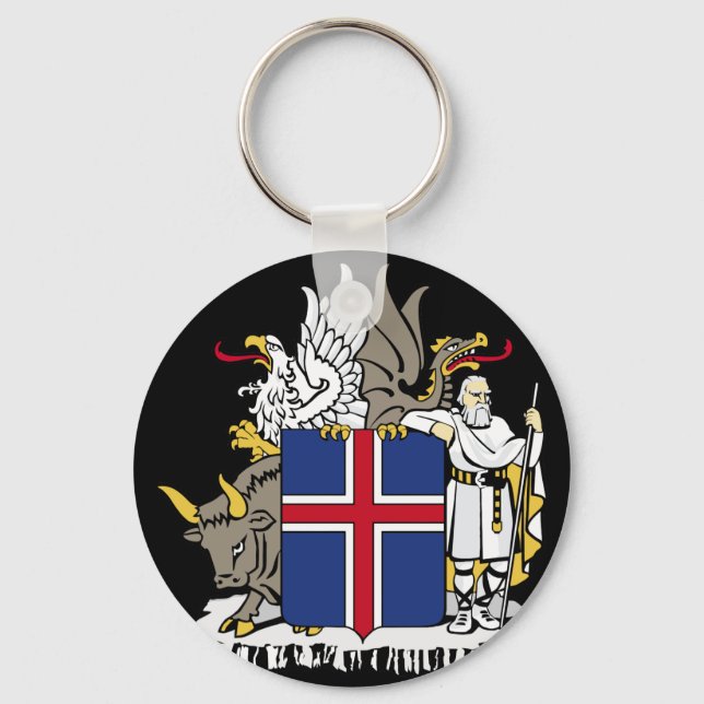 Llavero emblema de islandia (Anverso)