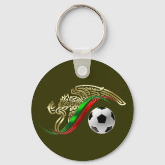 Llavero emblema de la bandera de México Logo de Fútbol Fút