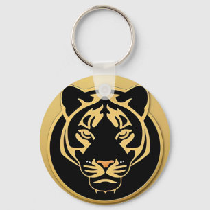 Llavero Emblema de la Cresta del Tigre Dorado