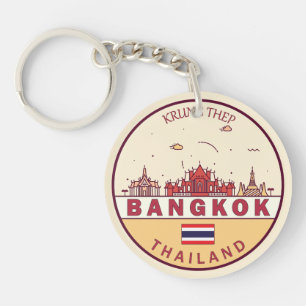 Llavero Emblema de la línea aérea de Bangkok en Tailandia