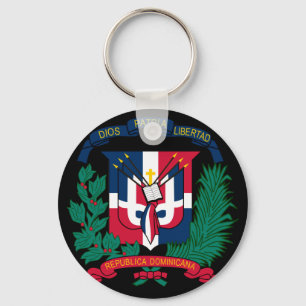 Llavero emblema de la república dominicana