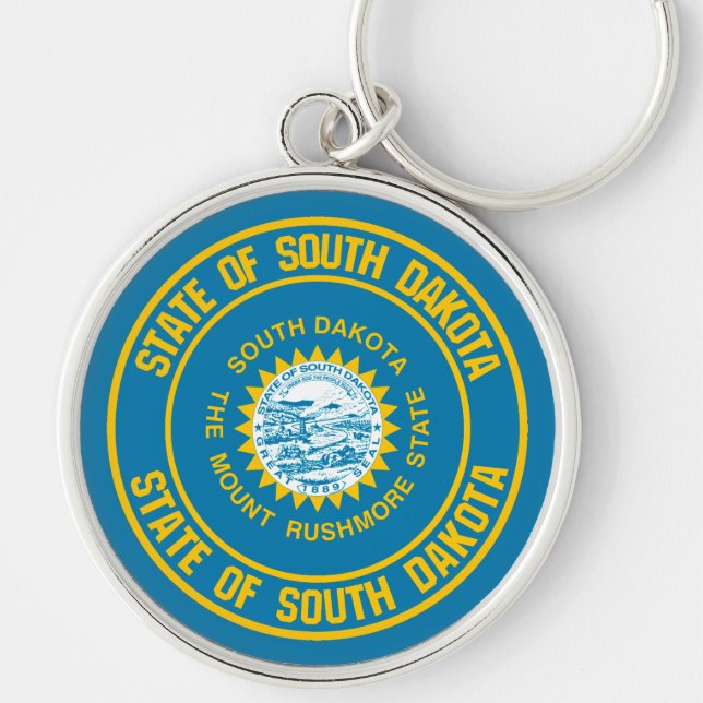 Llavero Emblema de la Ronda Dakota del Sur (Frente)