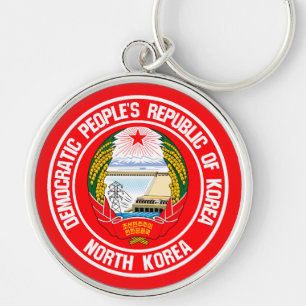 Llavero Emblema de la Ronda de Corea del Norte