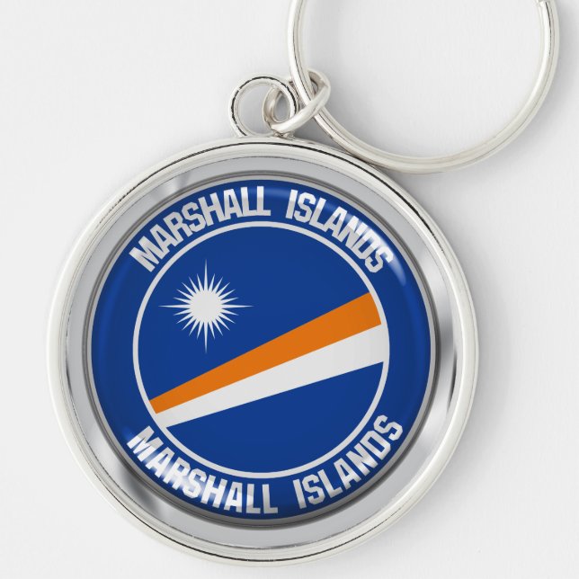 Llavero Emblema de la Ronda de las Islas Marshall (Frente)