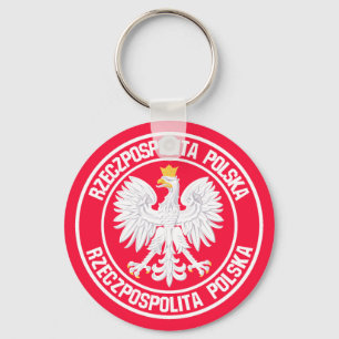 Llavero Emblema de la ronda de Polonia