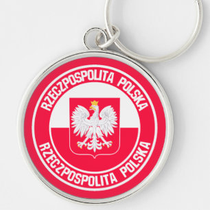 Llavero Emblema de la ronda de Polonia