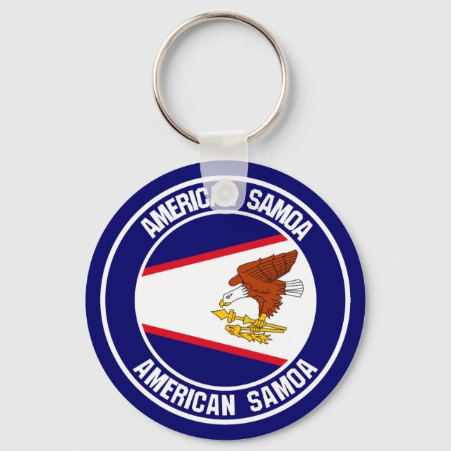 Llavero Emblema de la Ronda de Samoa Americana (Anverso)