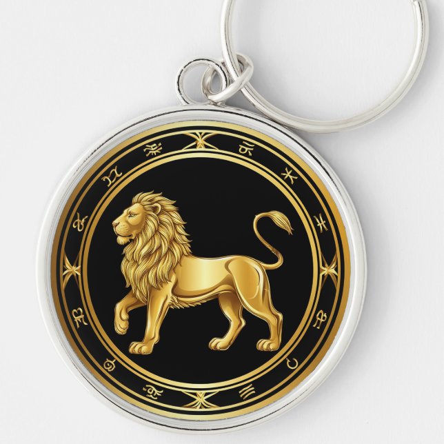 Llavero Emblema de Leo del Zodiaco (Frente)