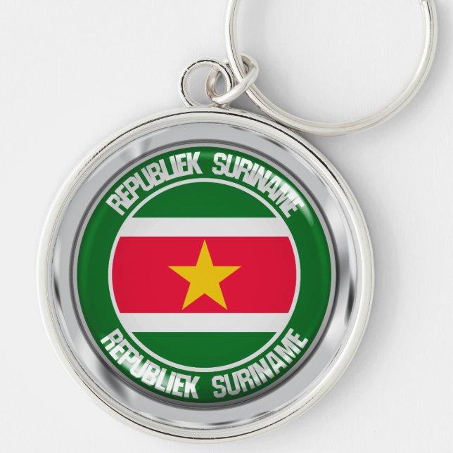 Llavero Emblema de Ronda de Surinam (Frente)