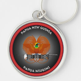 Llavero Emblema del Patrimonio de Papua Nueva Guinea