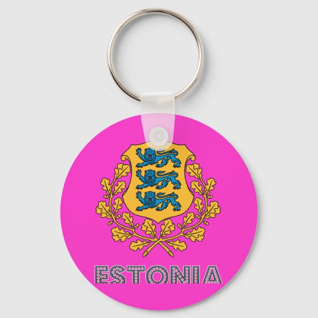 Llavero Emblema estonio (Anverso)