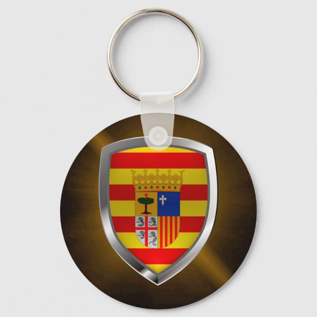 Llavero Emblema metálico de Aragón (Anverso)