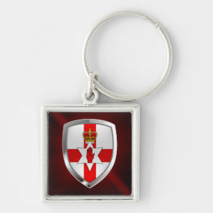 Llavero Emblema metálico de Irlanda del Norte