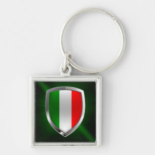 Llavero Emblema metálico de Italia