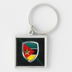Llavero Emblema metálico de Mozambique