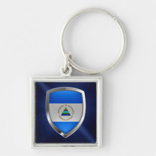 Llavero Emblema metálico de Nicaragua