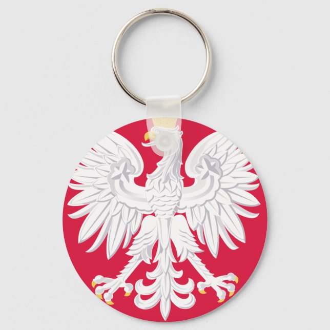 Llavero Emblema polaco - Escudo de Polonia - Polska Herb P (Anverso)