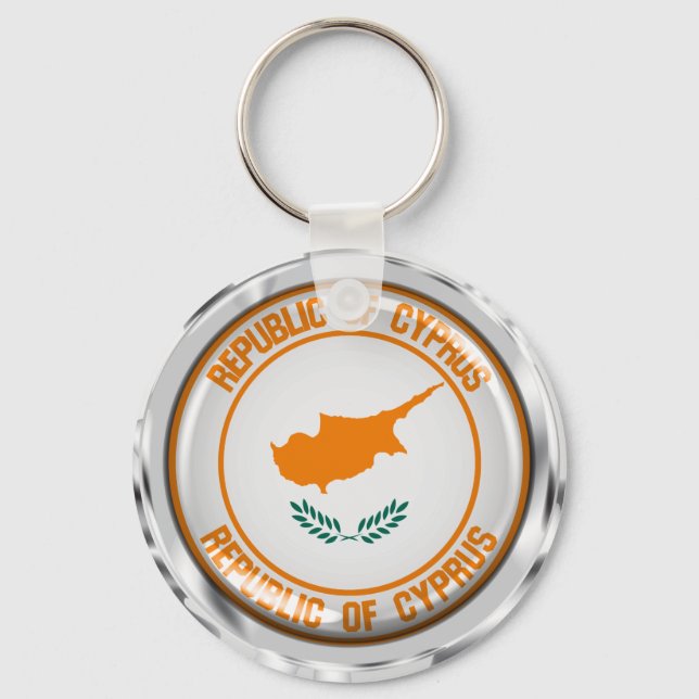 Llavero Emblema redondeado de Chipre (Anverso)