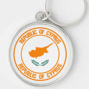 Llavero Emblema redondeado de Chipre