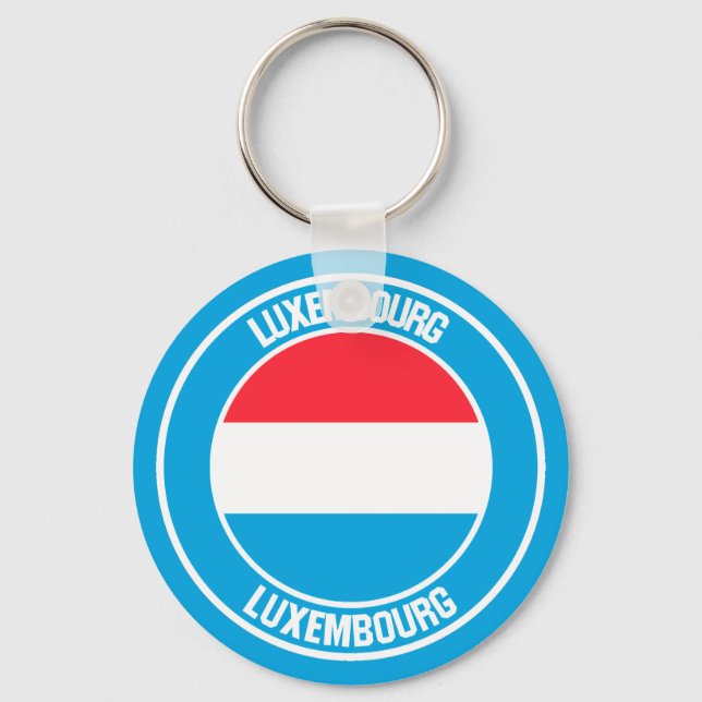 Llavero Emblema redondeado de Luxemburgo (Anverso)