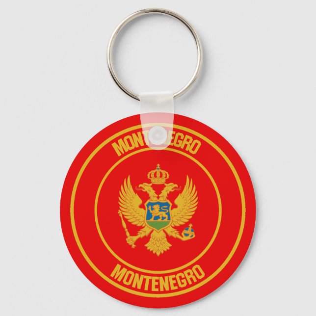 Llavero Emblema redondeado de Montenegro (Anverso)