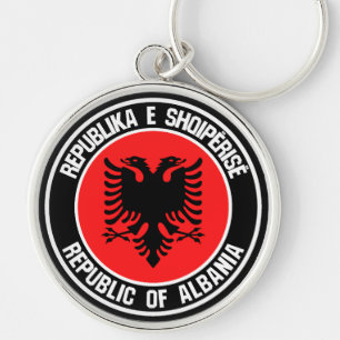 Llavero Emblema redondo de Albania