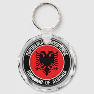 Llavero Emblema redondo de Albania