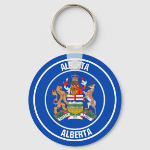 Llavero Emblema redondo de Alberta